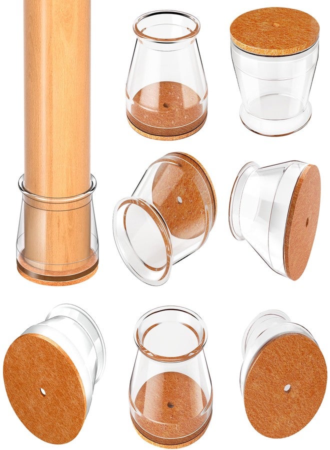 Rusido Chair Leg Floor Protectors Round, Silicone Chair Leg Protectors for Hardwood Floors, Chair Leg Caps Covers Protect Wooden Floors from Scratching 20 Pack Large - Image 1